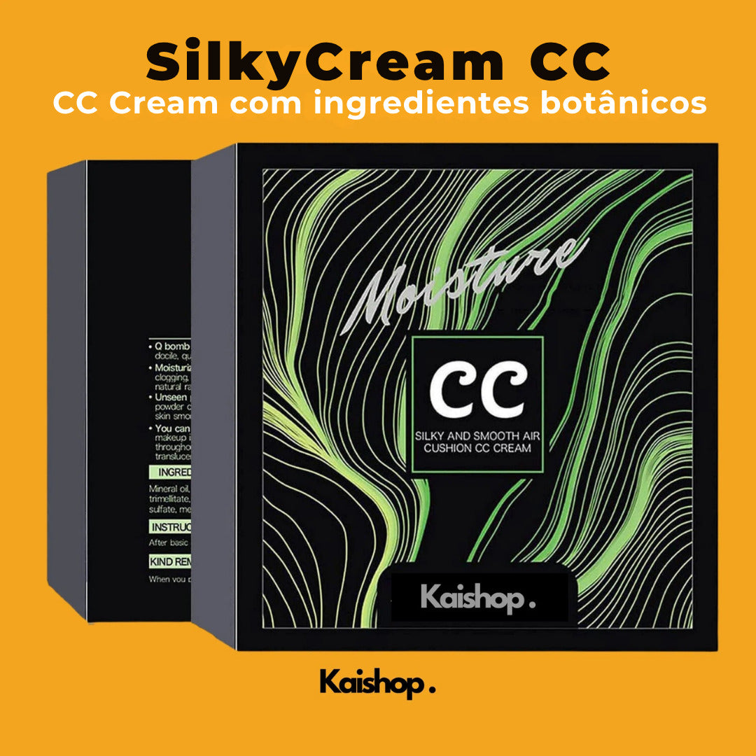 Base de Maquilhagem SilkyCream CC + Pincel de Oferta (1 + 2 GRÁTIS)