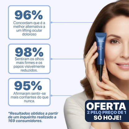 CREME PARA OLHEIRAS E PAPOS | 100% de eficácia | OpenEyes™ (2 + 1 GRÁTIS)