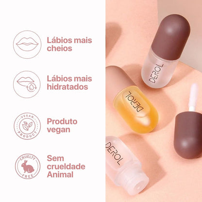 Voluminizador de Lábios com Vitamina E - Derol™ Kit | 1+1 GRÁTIS